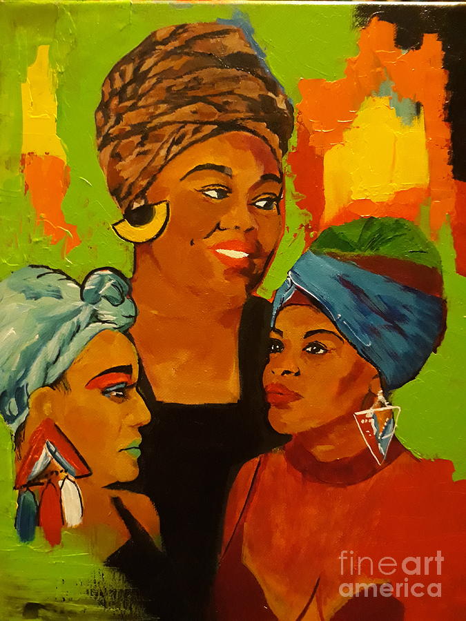 Urban Series - Ebony Earthmade Queens Painting by Theodore Brooks ...