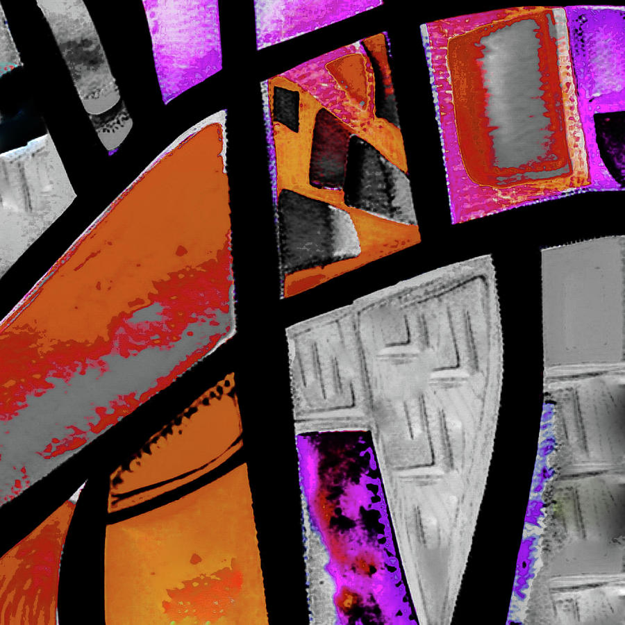 Urban sunset grit abstract Digital Art by Silver Pixie