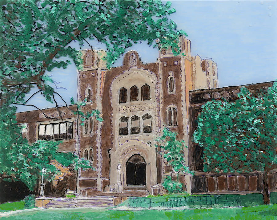 Urbana High School Painting by Phil Strang