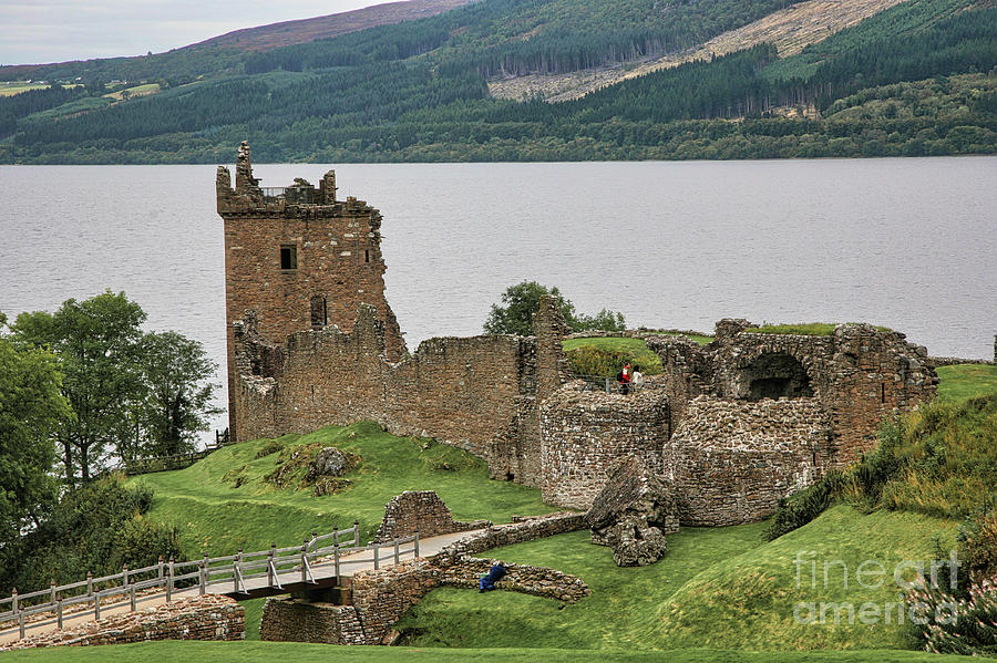 Urquhart Castle Scotland Color  Photograph by Chuck Kuhn