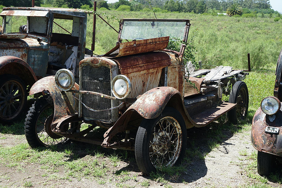 Transportation Photograph - Uruguay Rusty Truck 1 by Richard Reeve
