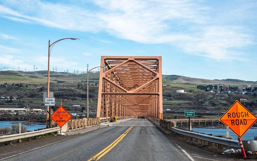 US 197 on The Dalles Bridge Photograph by Tom Cochran