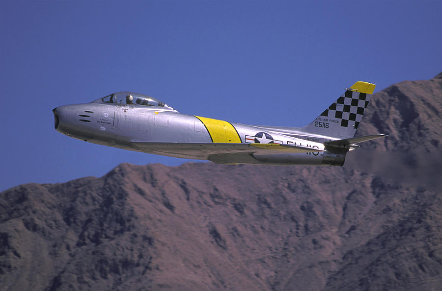 U.S. Air Force F-86F Sabre Jet Photograph by Erik Simonsen