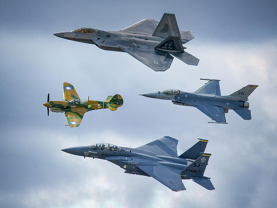 US Air Force Heritage Flight Photograph by Andy Lay - Fine Art America