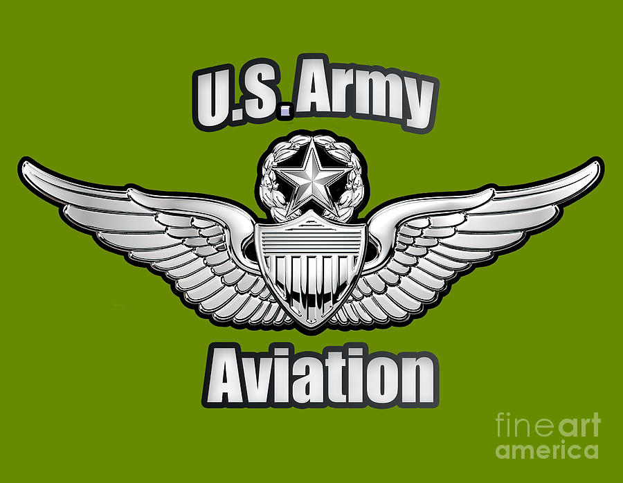 U.S. Army Aviation Wings Digital Art by Walter Colvin