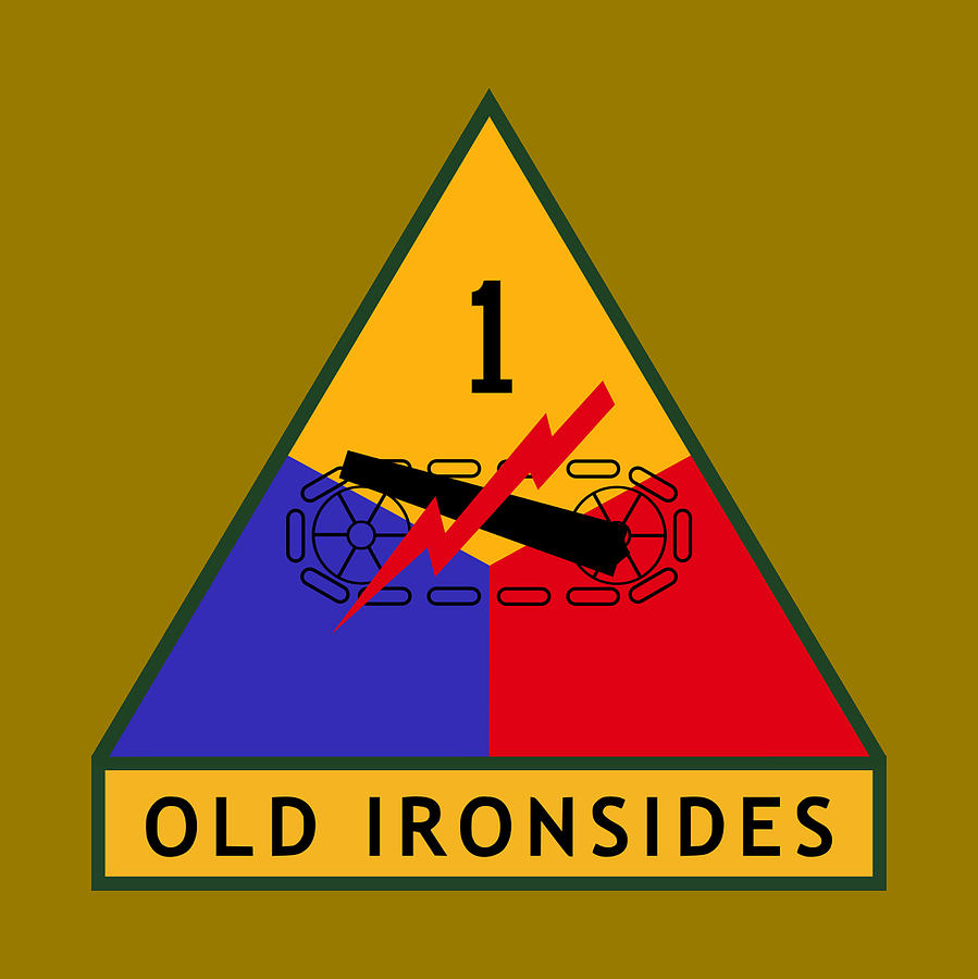 US Army. OLD IRONSIDES. 1st Armored Division Shoulder Sleeve 
