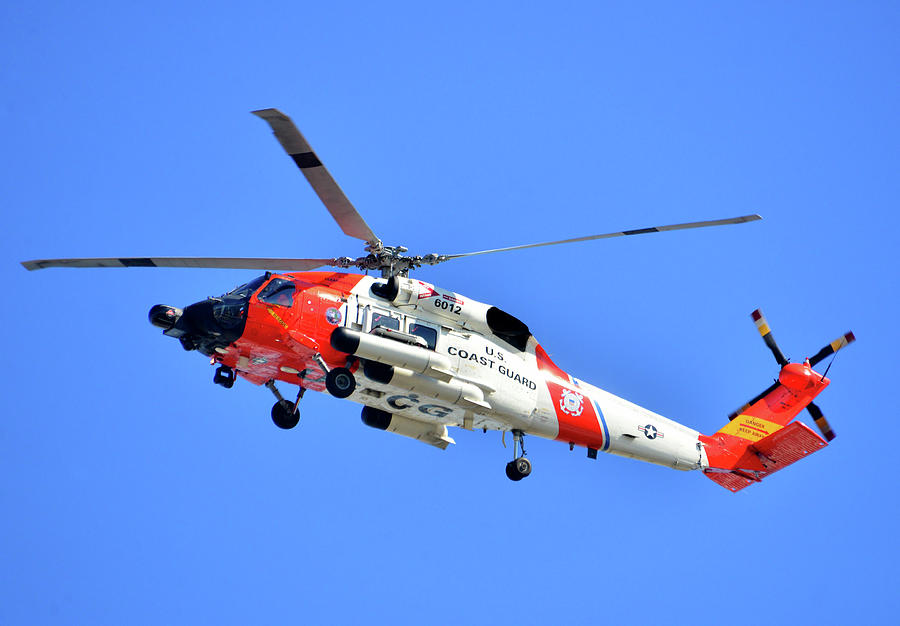 US Coast Guard helo 2 Photograph by David Lee Thompson