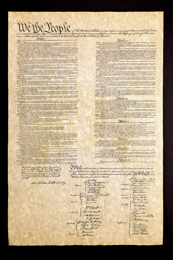 US Constitution Photograph by Jack R Perry
