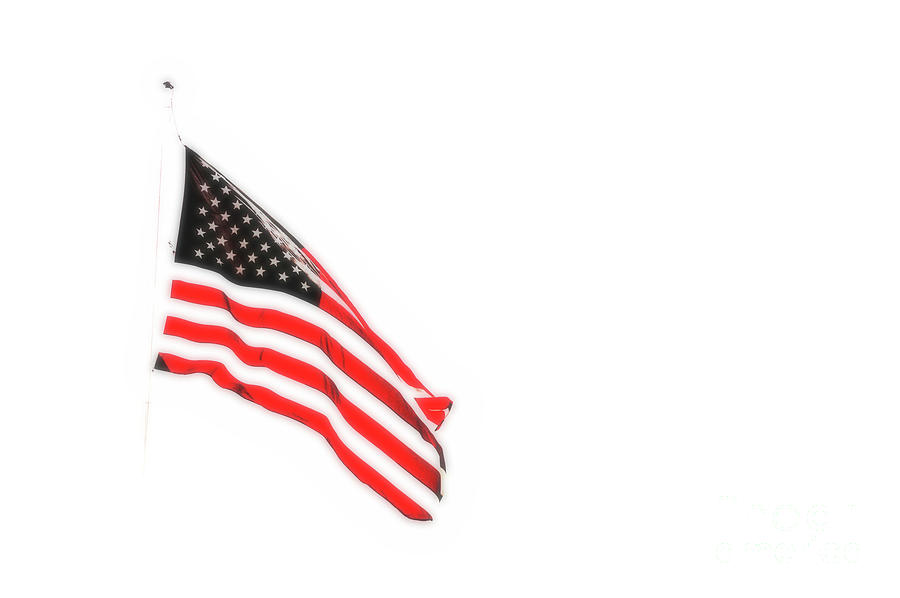 US Flag Flying Photograph by Debra Kewley