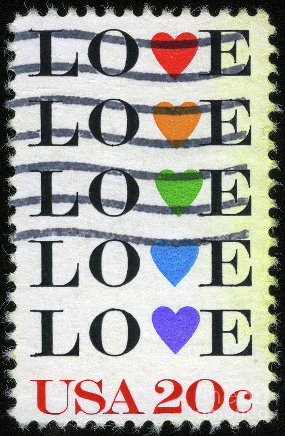 US Love postage Stamp Photograph by Kenny Tong