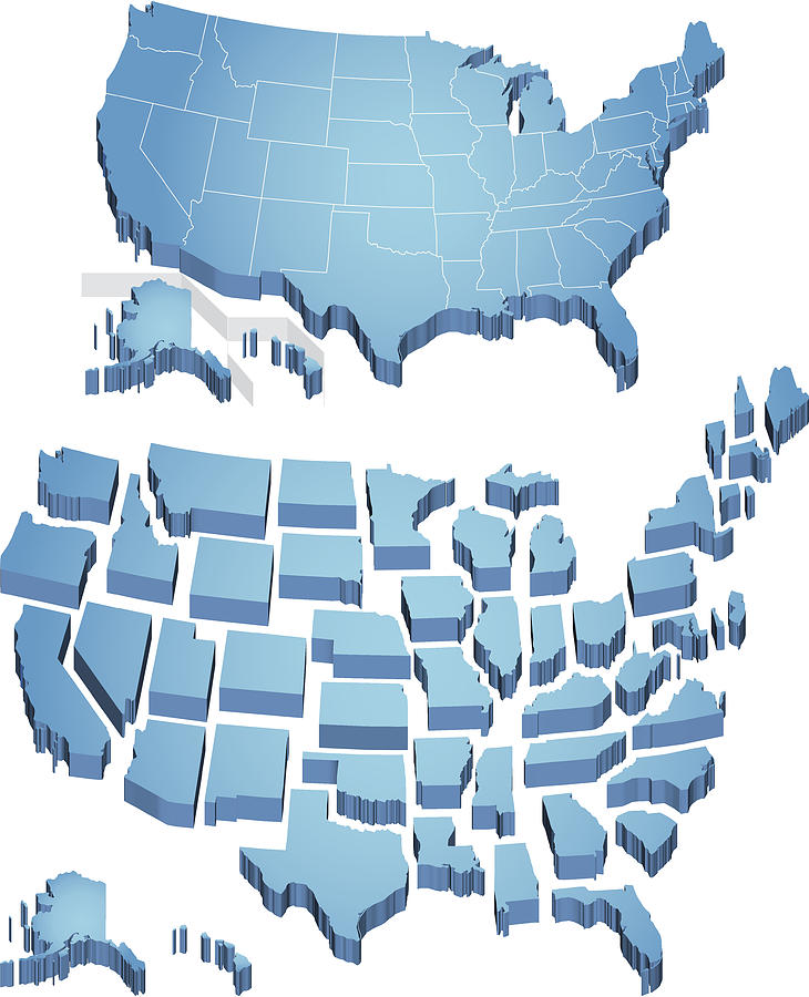 US map Drawing by Jangeltun