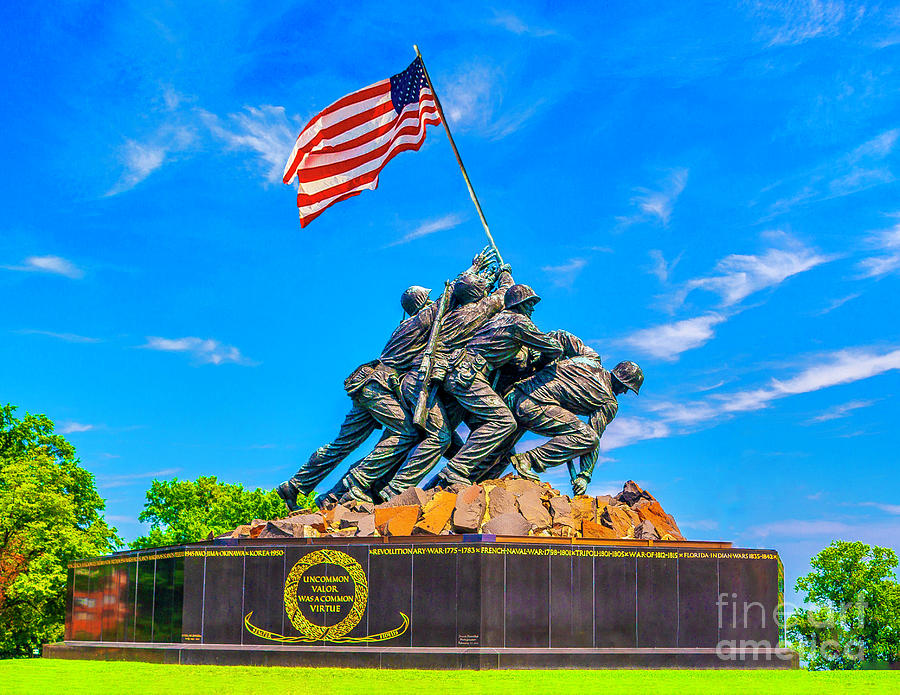 US Marine Memorial Arlington Photograph by Nick Zelinsky Jr