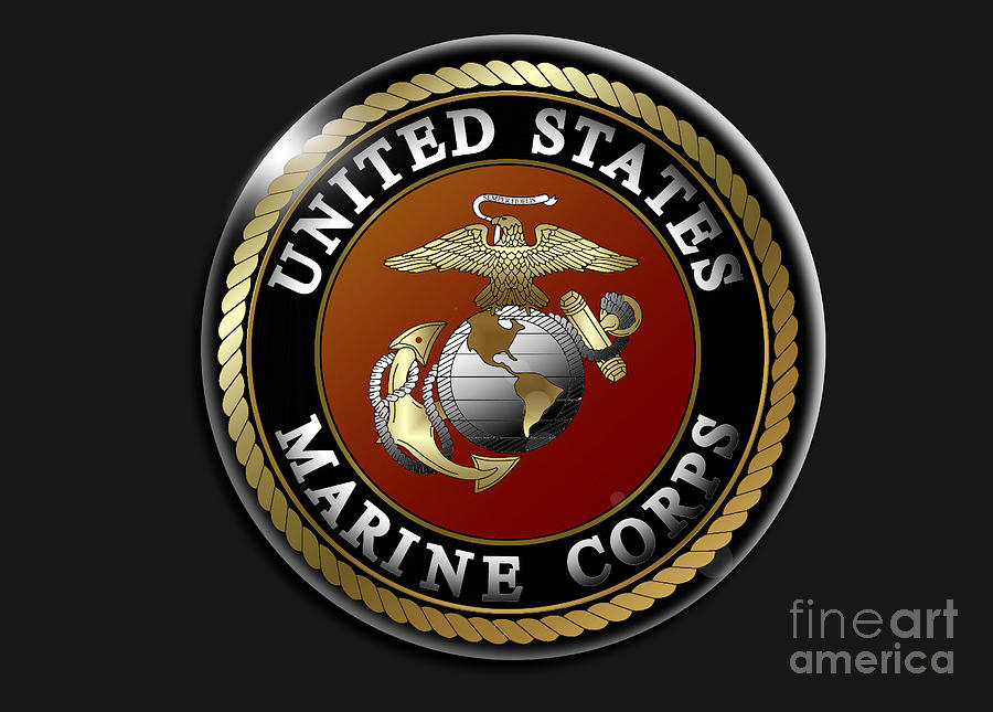 US Marines Digital Art by Bill Richards