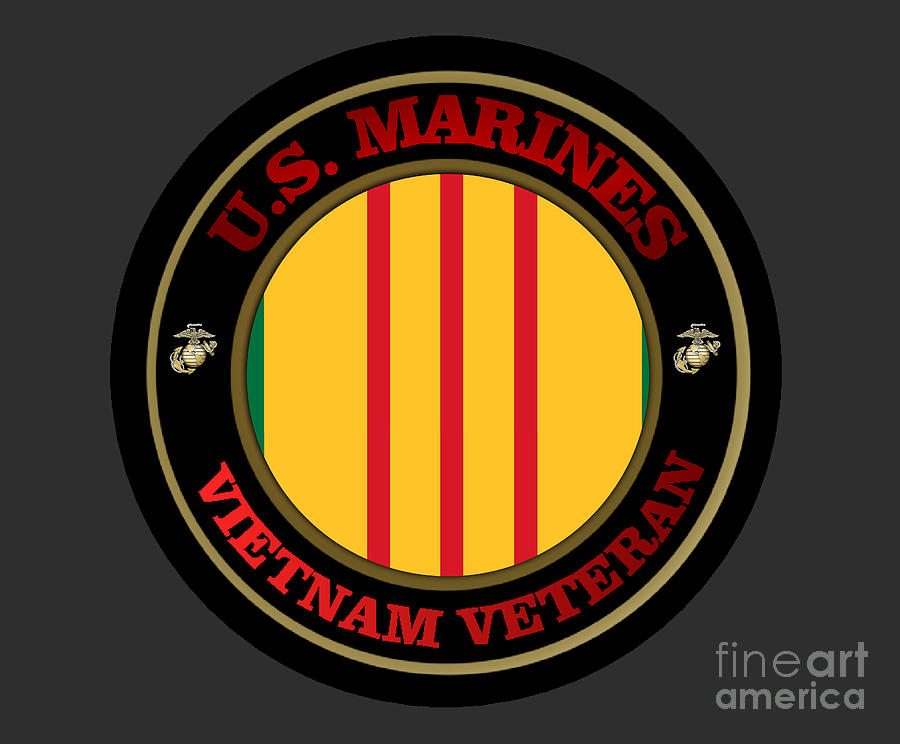 US Marines Vietnam Digital Art by Bill Richards