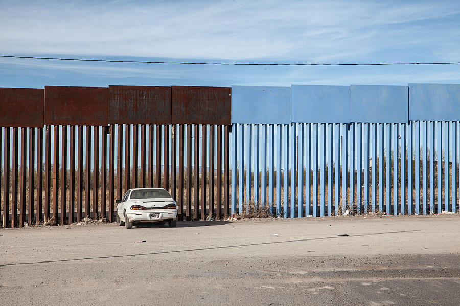 US-Mexico border fence Photograph by Christina Felschen