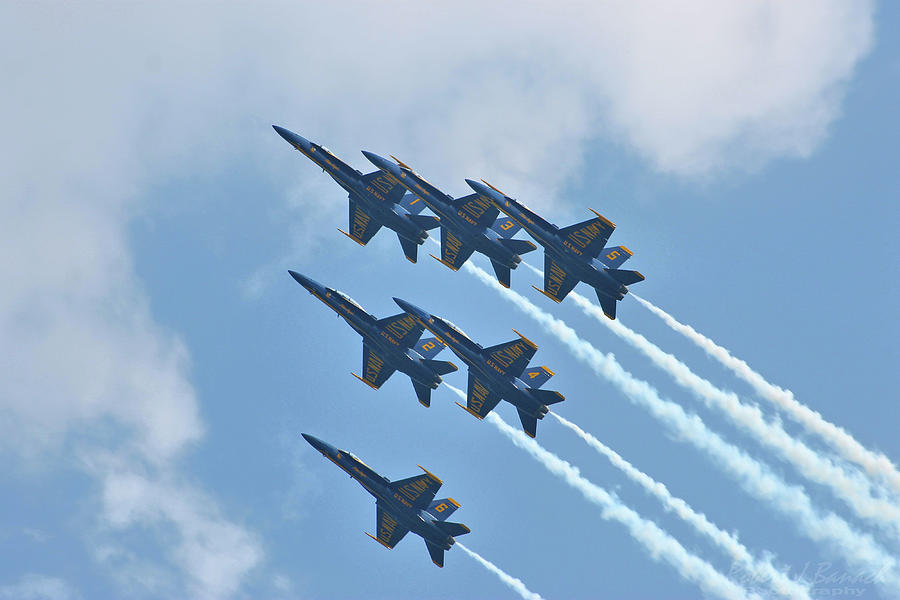 Airplane Photograph - US Navy Blue Angels by Robert Banach