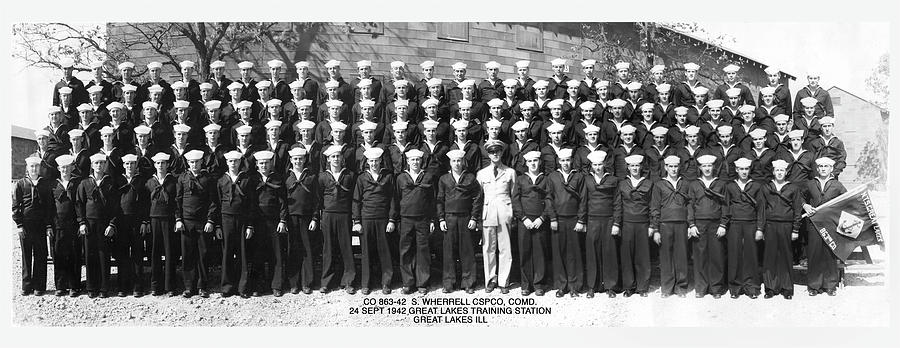 U S Navy Bootcamp Graduation 1942 Photograph by Pheasant Run Gallery