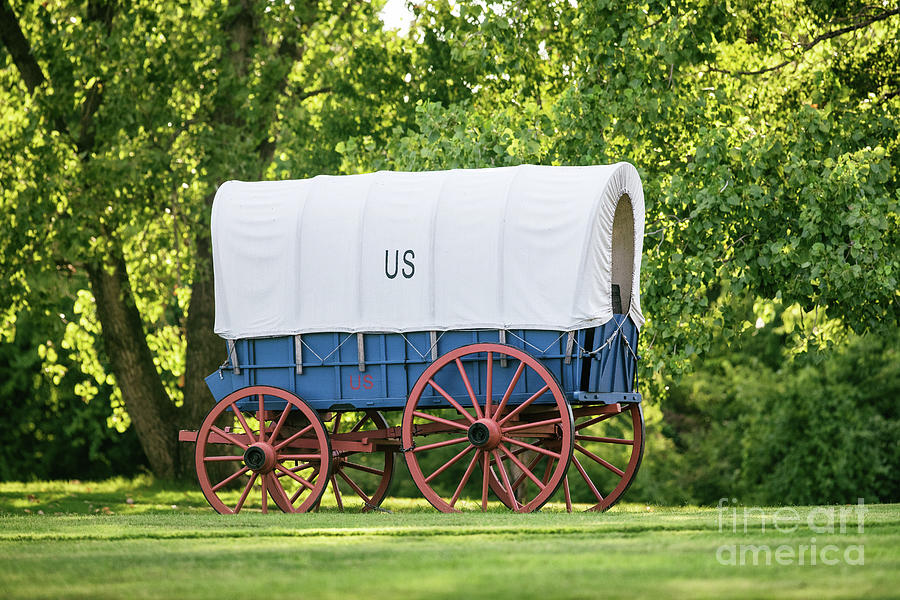 US Wagon at Fort Smith Photograph by Scott Pellegrin