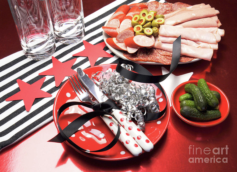 Usa Atlanta Falcons Party Table Settings For Super Bowl National Football League Nfl Party Celebration In Navy Red Black And White Photograph By Milleflore Images,How To Clean The Kitchen Floor Tiles