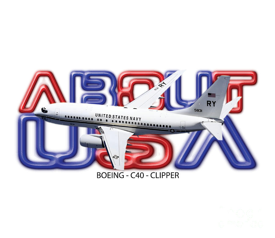 USA Boeing C40 Clipper hob Mixed Media by Mac Santayana - Fine Art America