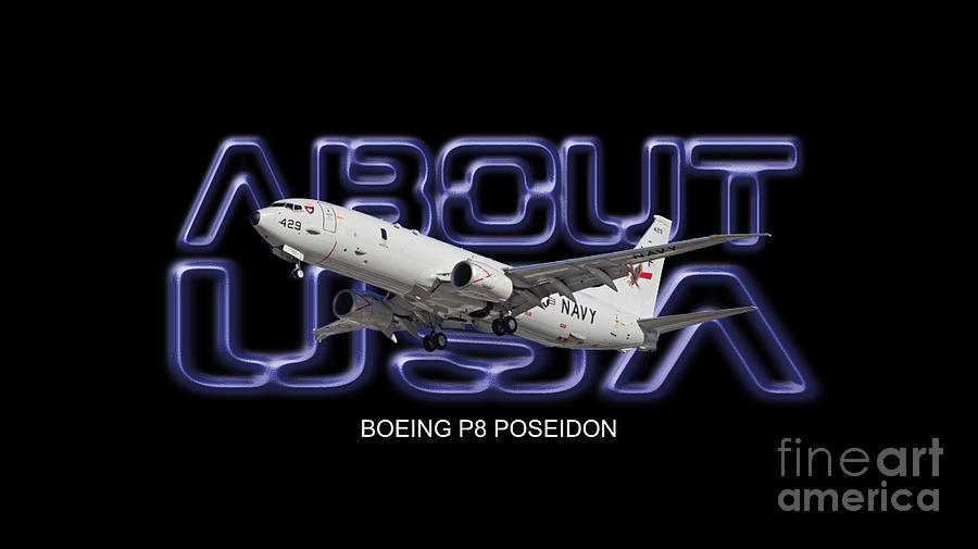 USA Boeing P8 Poseidon B Mixed Media By Mac Santayana - Pixels