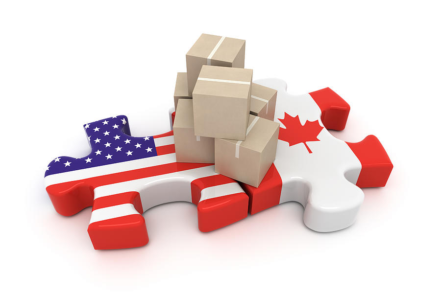 USA Canada Free Trade Concept Photograph by AndrewJohnson