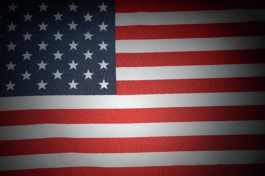 Usa Flag Close-up Photograph