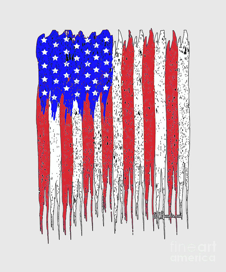 USA Flag Old Glory Limited Edition Digital Art by Walter Herrit