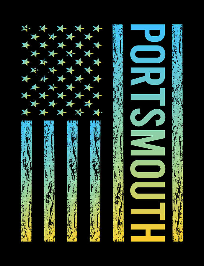 American Flag Digital Art - USA Flag - Portsmouth by Colin Swift