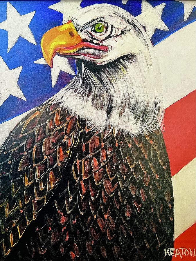 Eagle Painting - USA Forever by John Keaton