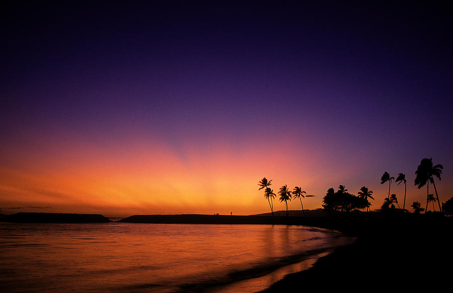 USA Hawaii Oahu, sunset at Magic Island, Ala Moana Park. Photograph by Tropicalpixsingapore