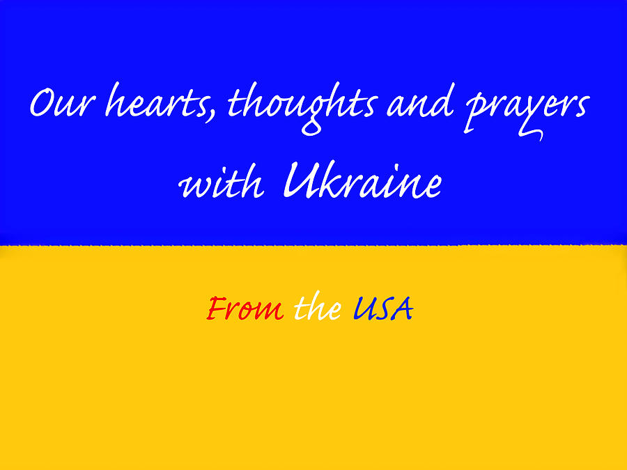USA Hearts with Ukraine Photograph by Emmy Marie Vickers