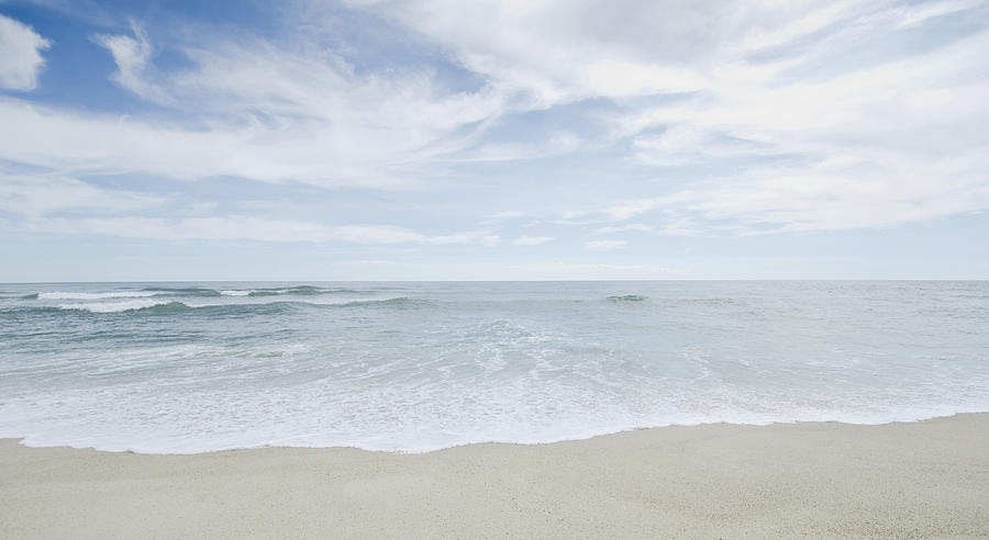 USA, Massachusetts, Nantucket, Seascape with surf on sandy beach Photograph by Chris Hackett
