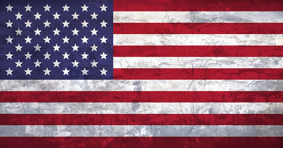 USA national flag background in vintage style Painting by Evie Keeley ...