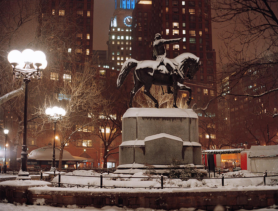 USA, New York, New York City, Union square park in winter Photograph by Bridget Borsheim