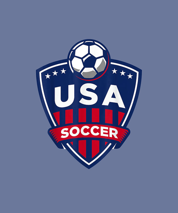 Usa Soccer Team Shirt Support The Team Usa Flag Football T Shirt Drawing By Grant Alicia