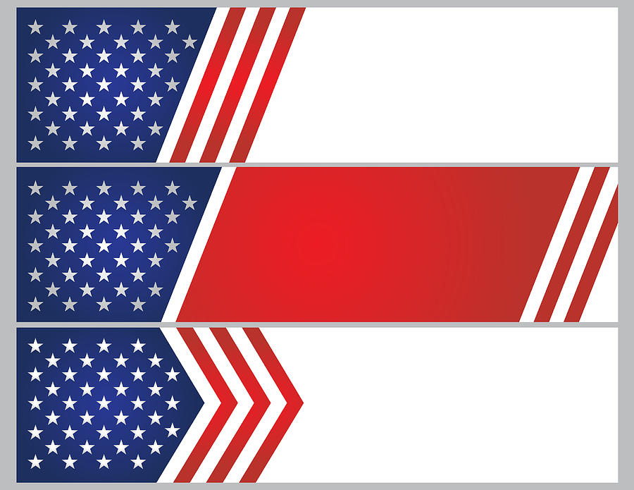 USA stars and stripes banner background Drawing by Simon2579