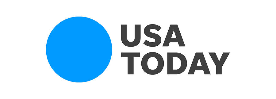 Usa Today Digital Art - USA TODAY Black Logo by Gannett Co