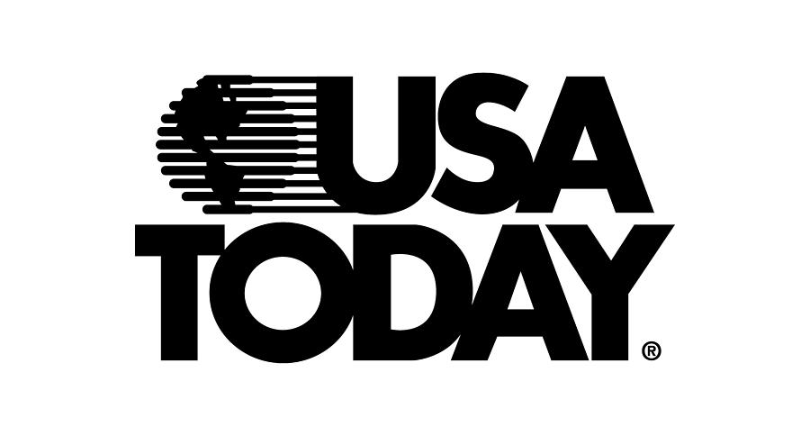 USA TODAY Retro Black Logo   Digital Art by Gannett Co