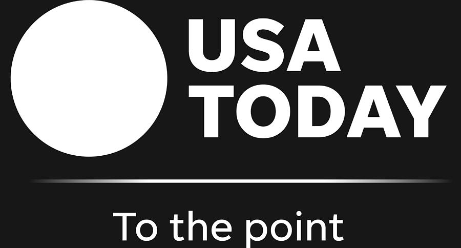 USA TODAY TO The Point White Logo Digital Art by Gannett