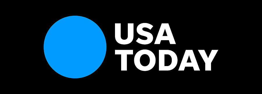 USA TODAY White Logo Digital Art by Gannett Co
