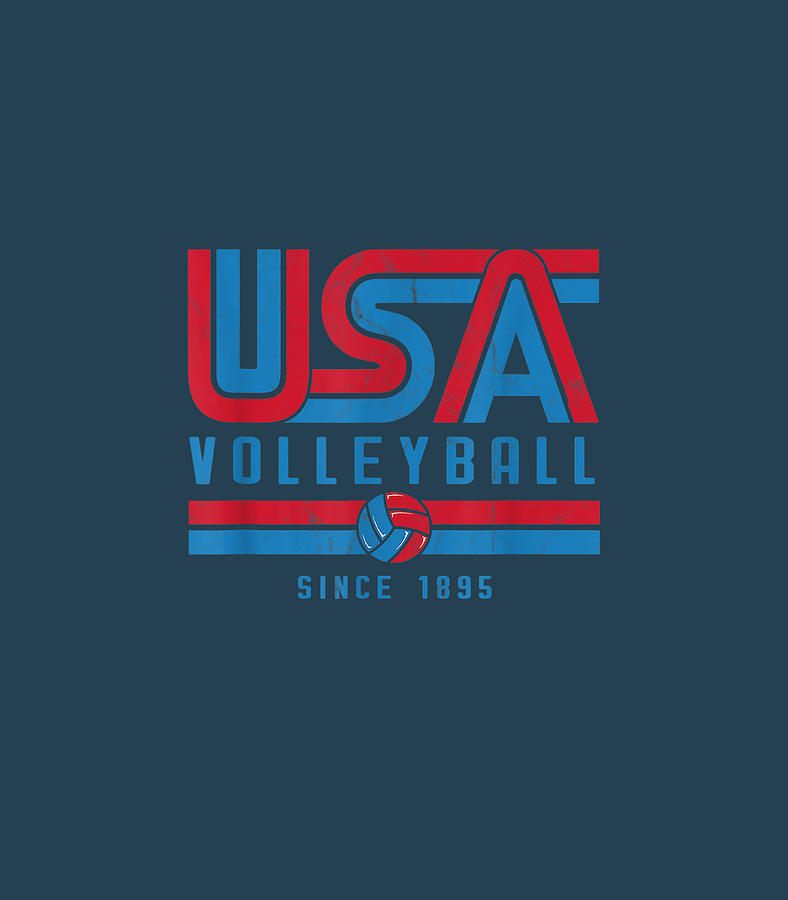 USA Volleyball Since 1895 for the beach Digital Art by Adrian Adria ...