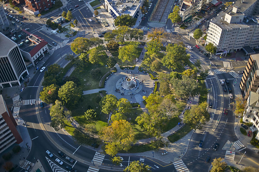 USA, Washington, D.C., Aerial photograph of Dupont Circle Photograph by Westend61