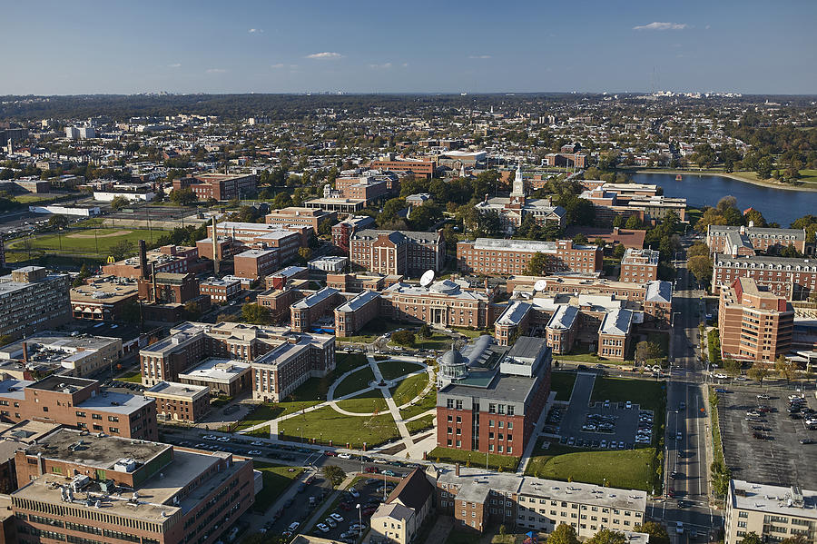 USA, Washington, D.C., Aerial photograph of Howard University campus Photograph by Westend61