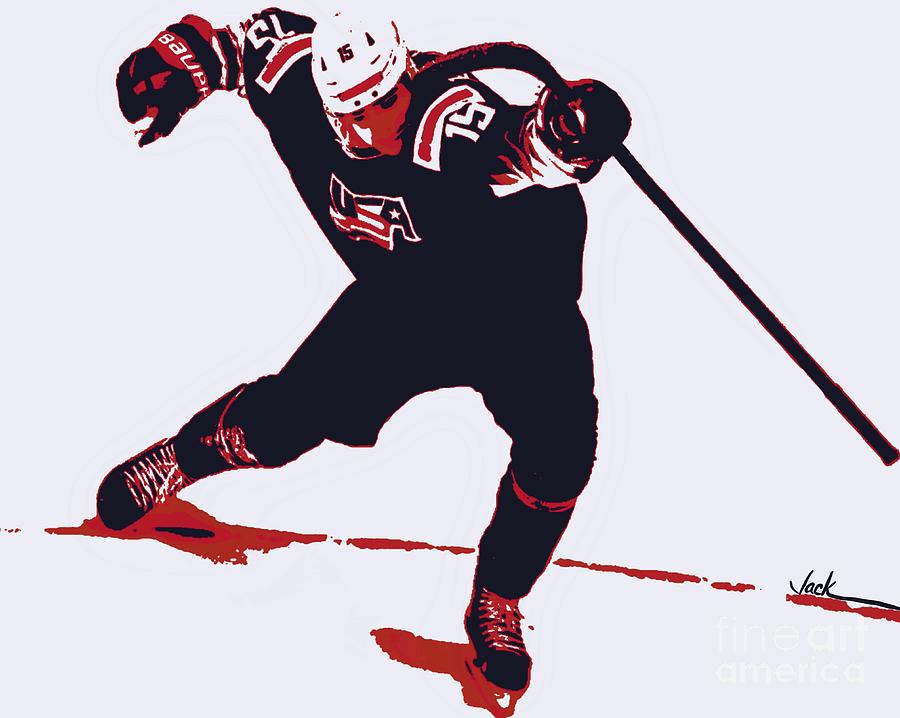 Juniors Painting - USA Wins World Juniors by Jack Bunds Juniors Painting - USA Wins World Juniors by Jack Bunds