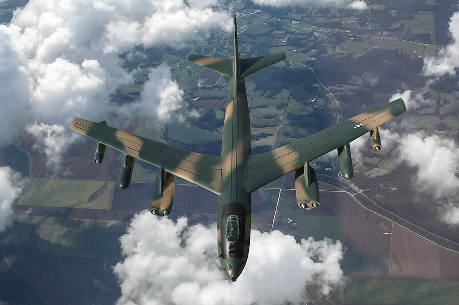 USAF Boeing B-47E Stratojet with Camouflage Digital Art by Erik Simonsen USAF Boeing B-47E Stratojet with Camouflage Digital Art by Erik Simonsen
