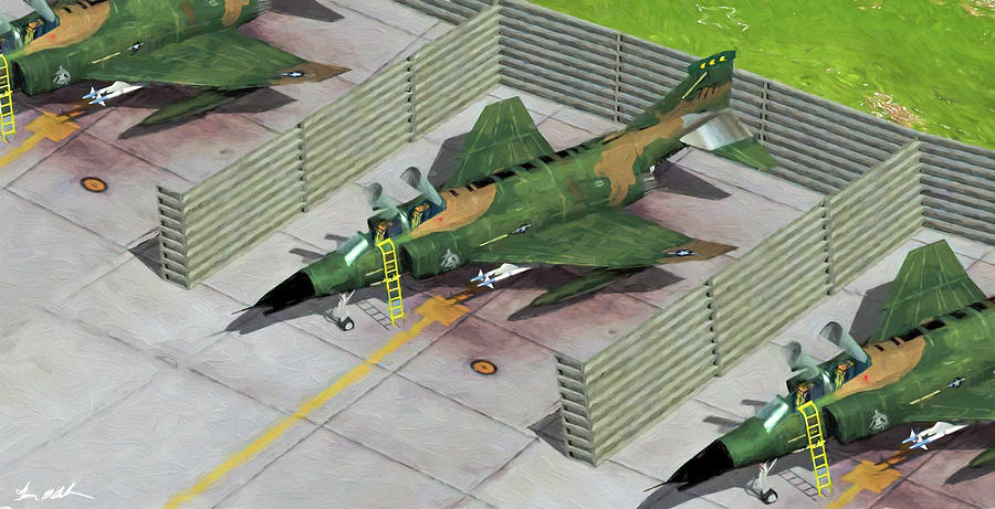 USAF F-4 Phantom II alert pods - Art Digital Art by Tommy Anderson