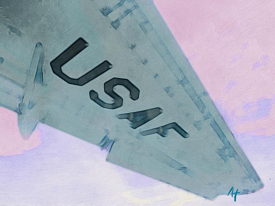 USAF Plane Wing Painting by AList Art Gallery