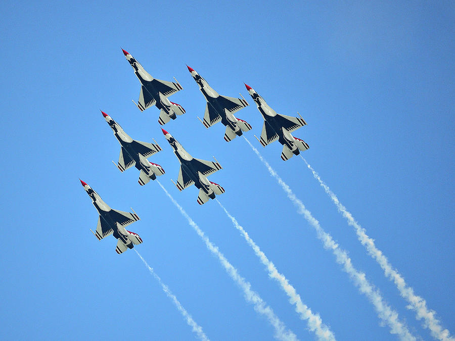 USAF Thunderbirds Delta Formation Photograph by Jerome Cosyn