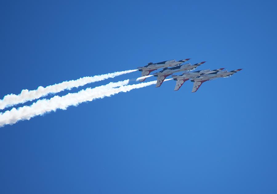 USAF Thunderbirds Inverted Flight F16s Photograph by EH Foto Art | Fine ...